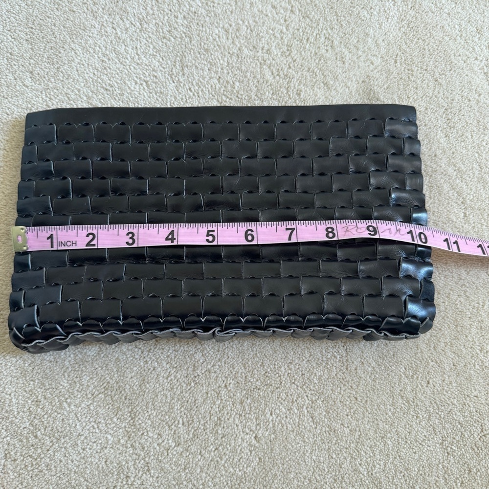 Vintage Black Woven Clutch - Picture 7 of 8
